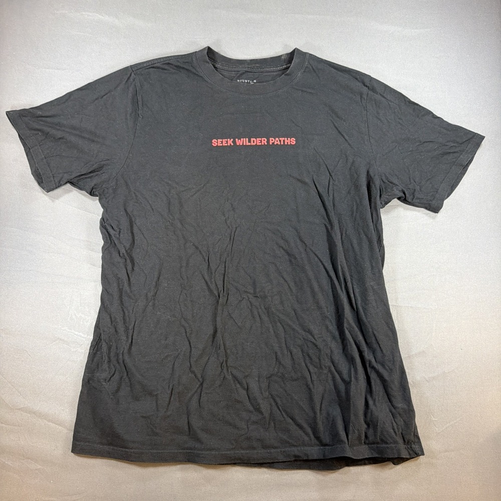 Hardware Black T-Shirts Seek Wilder Paths Xl